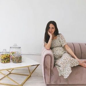 Florets maternity Floral Midi Dress